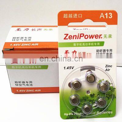 Best Quality Hearing Aids A13 13A E13 ZA13 13 P13 PR48 Zinc Parts Sound Amplifier Battery
