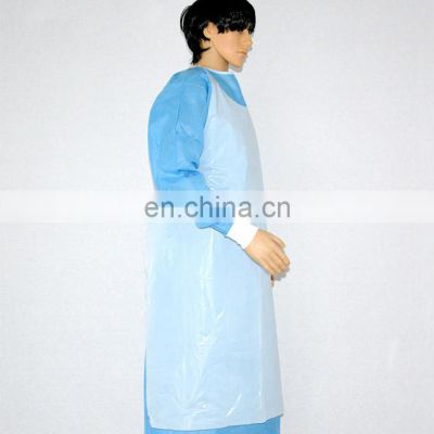 Easy to Wear and Use Waterproof Eco-Friendly Customized White Transparent Disposable PE Apron for Food Industry