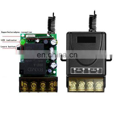 VONVOFF Wireless Remote Switch With 328ft Long Range DC 12V/24v/48v/72V Switch for Anti-Theft Alarms, Roller Lind Door (Black) photo-5