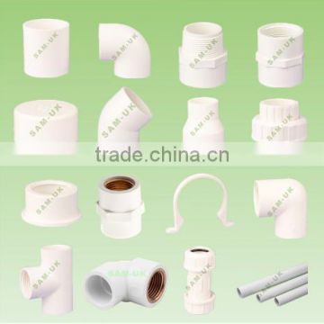 Irrigation system of pvc fittings