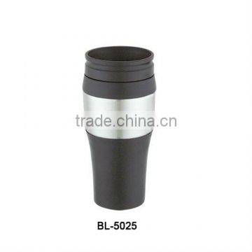 400ml PP inner stainless steel outer travel mug BL-5025