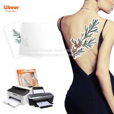 WinnerTransfer Inkjet&laser Clear&white Safe Non-toxic Tattoo Transfer Paper Nail Stickers photo-2