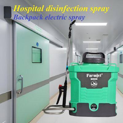 Electric spray for medical places