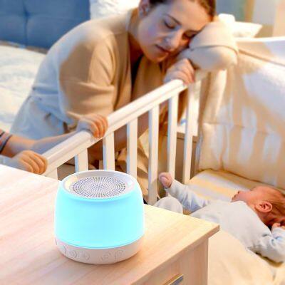 5 Auto off Timer 7 Colors Nursery Night Light for Baby Sleep Sounds 2 in 1 White Noise Machine photo-3