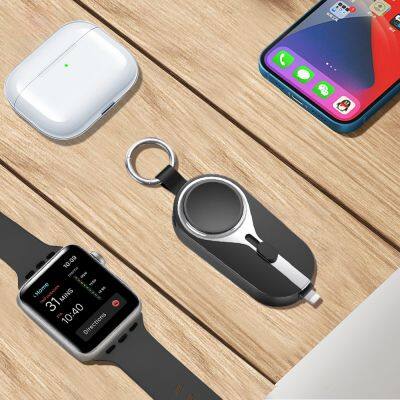 Portable Watch Emergency Power Bank 2000mAh for A Watch 9 8 7 6 5 3 2 SE Keychain Small Pocket 2 in 1 Pocket Magnetic Powerbanks