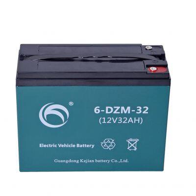 Hot Sale 6-DZM-32B 12V 32A Moped Sealed VRLA Gel Electric Bike Sealed AGM Lead-Acid Storage Battery For Tricycle Scooter photo-2
