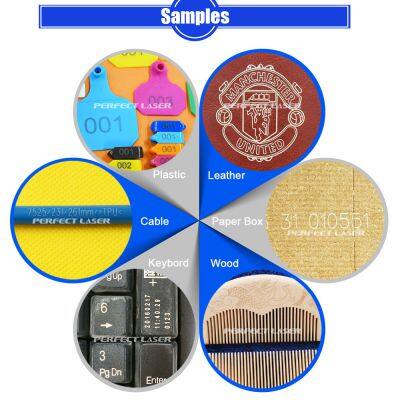 Perfect Laser Popular 30w 50w 100w Enclosed Cover Metal Silver Gold Aliminum Mark Fiber Laser Marking Machine Price