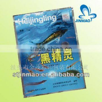 Custom printed sea fish food packaging bags for fish feed