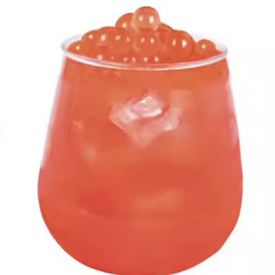Tea Cup Packed Rich Mixed Fruit Flavour Popping Boba Bubble Drink
