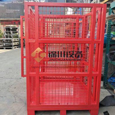 Jinchuan нестандартный разборный двустворчатый клетчатый ящик с высокой несущей способностью и безопасной стекабельностью для гибкого хранения и перевозки