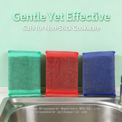 3Pcs Pack Heavy Duty Stainless Steel Sponge Scourer From Factory