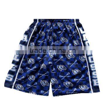 Male's custom sublimation printing lacrosse training short