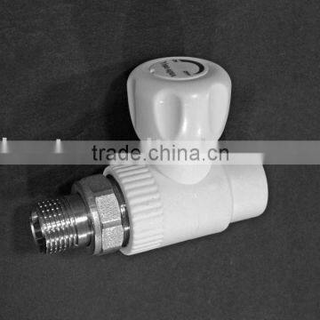 Germany standard top quality plastic brass straight valve for radiator