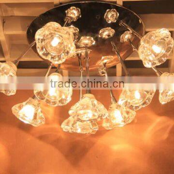 Clear congratulation flower Acrylic christmas ceiling lamps