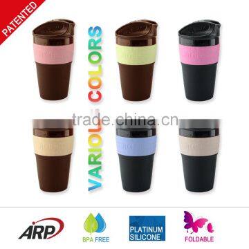 350ml/12OZ Silicone travel mug Innovate flexible coffee mug                        
                                                Quality Choice
                                                    Most Popular