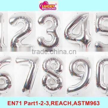 cheap high quality jumbo foil helium numbers balloons wholesale