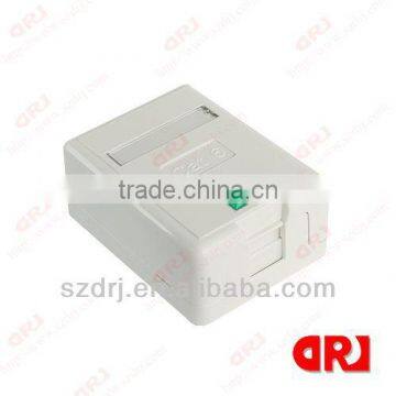 86*86 Ca5e single ports surface mount electrical box