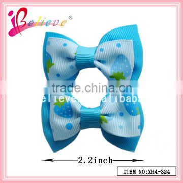 April new style ribbon bow fashion hair jewelry,wholesale hair bows for girls