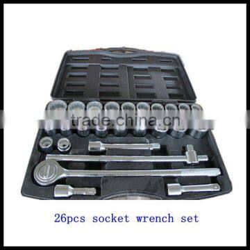 26pcs metric system mixed heavy duty socket wrench set