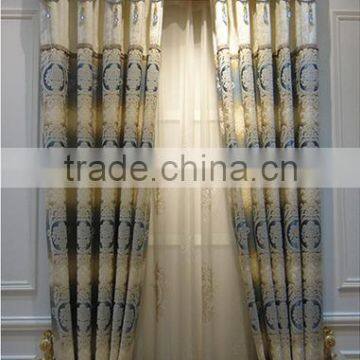 new design Chenille jacquard thick curtains living room curtains