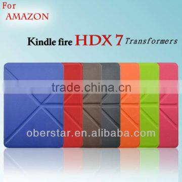 Transformers PU Leather Holster Cover Case For Amazon Kindle Fire HDX7