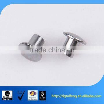 Nickel plated big flat head customized fasteners