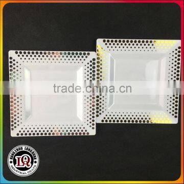 disposable plastic charger square plate