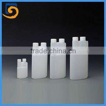 Free sample!!!twin neck double neck plastic dosing bottle 100ml 500ml 1000ml