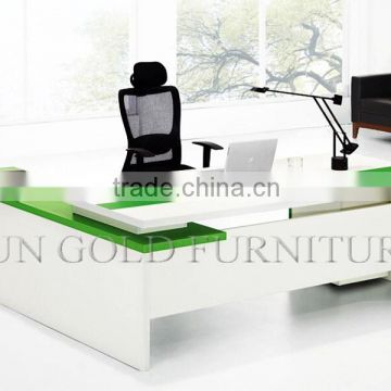 Modern High Tech Office Table Design White Luxury Executive Office Desk (SZ-OD478)