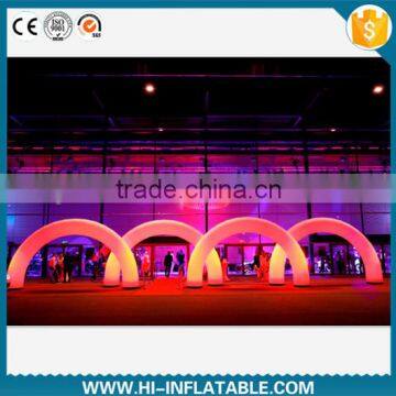 Outdoor cheap & portable lighting inflatable event entrance arch with led light inside for sale
