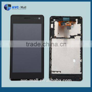 LCD & digitizer assembly w/frame for Sony Xperia M C1905 black