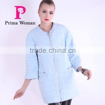 Spring New Product 2016 Medium And Long Women Clothes Round Collar Apparel Quality Choice photo-2