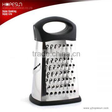 New design fruit & vegetable tools 10.5 inch black color 4 sided stainless steel coarse grater                        
                                                                                Supplier's Choice