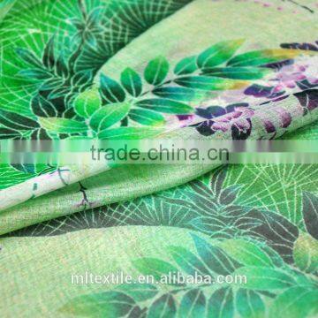 Silk Scarf 100% Silk Printed Chiffon Silk Fabric photo-5