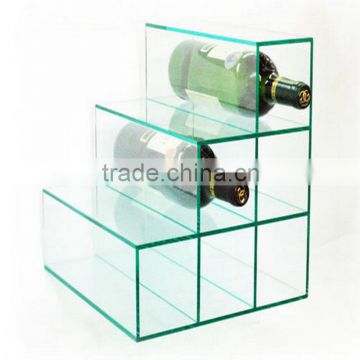 fashion design acrylic wine display stand ,wine display fixture