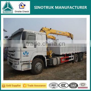 Famous Brand Howo 6x4 Truck Mounted Crane Sinotruk Chassis Crane Truck 5T/10T/20T