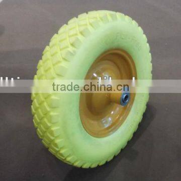 hot sale solid plastic wheels with bearings