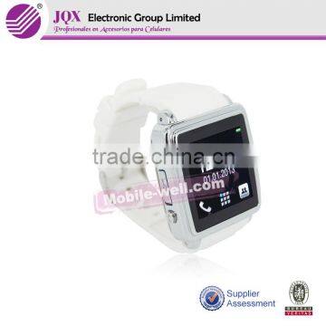 2014 hot selling watch phone latest android hand watch mobile phone MQ558L white