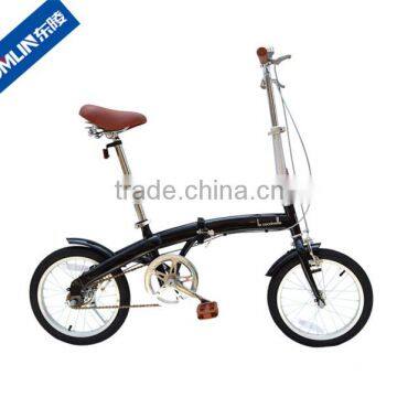 promotion gift hi-ten steel single speed 16 inch folding bike