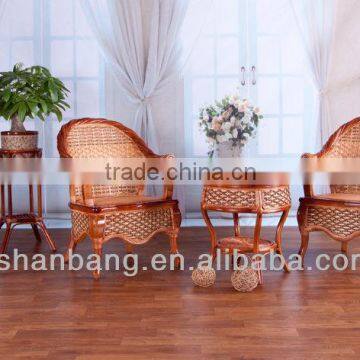 CS2018 Cane Chair And Table Set
