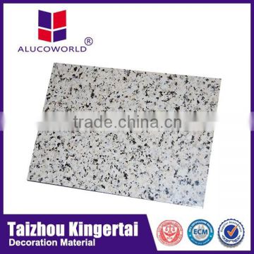 Alucoworld marble finish ACP exterior aluminum plastic wall cladding