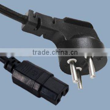 Israel power plug to IEC320 C15 power cord with SII approval