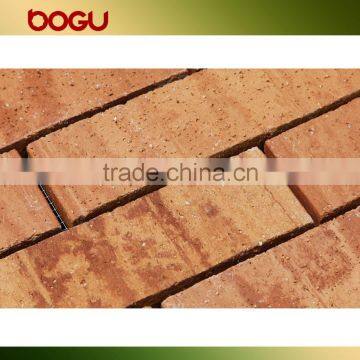 Wooden texture ceramic outdoor clinker tile wall cladding cheap wholesale china clinker wall tile brick small panel 60x240mm