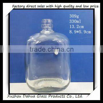 300ml cube oil glass bottle