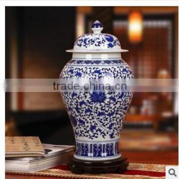 China ginger or temple ceramic blue and white jar made in jingdezhen                        
                                                Quality Choice