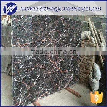 Shuitou Square Cuckoo Red Marble Wall Tile and Black and Red Stone Flooring Marble Black Fringe Color photo-4