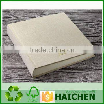 Jumbo Fabric Linen Photo Album With Gold and Silver Foil Logo photo-2