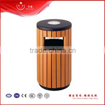 outdoor garden wooden outdoor garbage bin