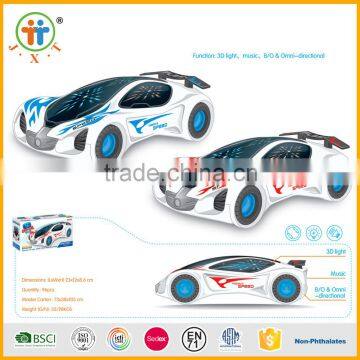 3D unique light electric cars with high speed music car