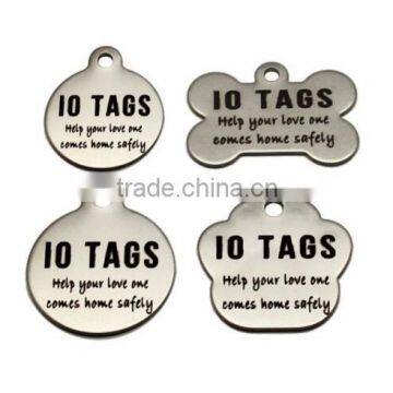 Custom logo printed metal tags